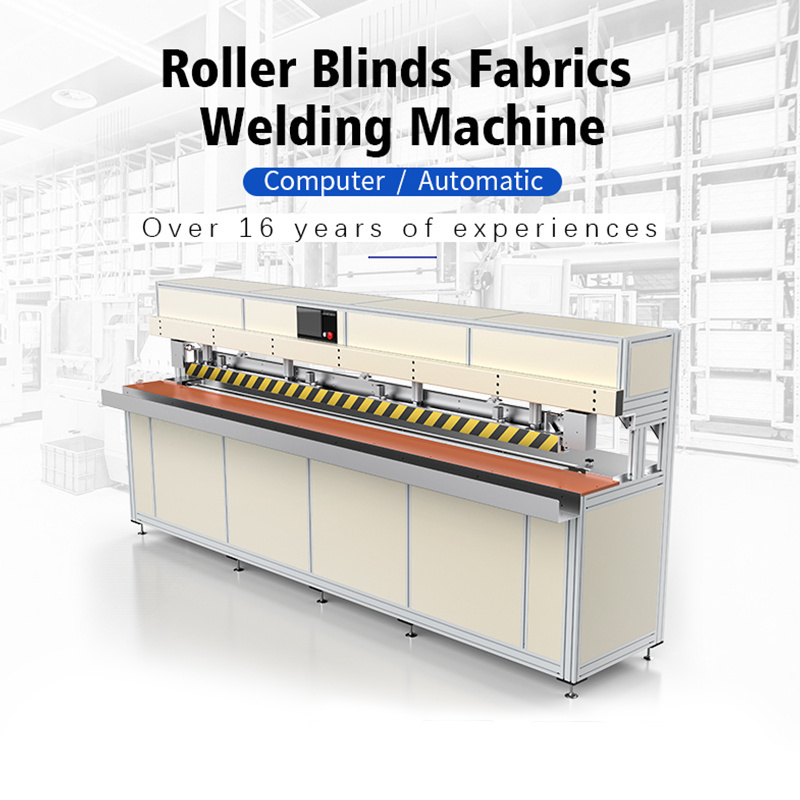 The welding seam is firm and reliable It can weld 3-4 meters at a time roller blinds folding welding machine