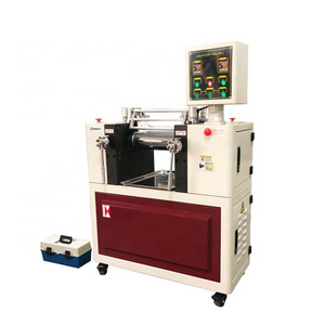 Chinese Manufacturer Electronic Heated Two Roll Mill Lab Compact Rubber Open Two Roll Mixing Mill