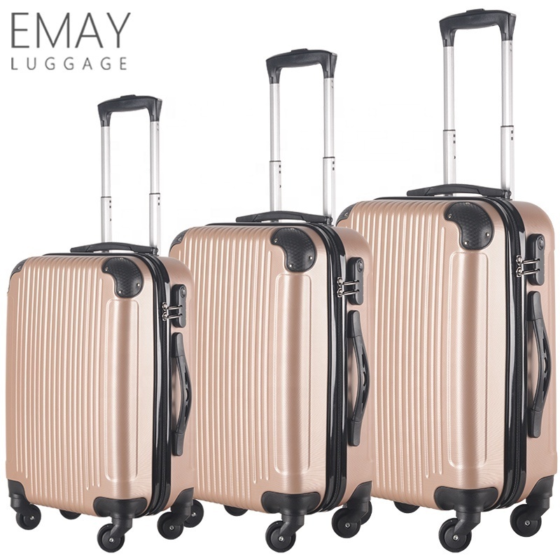 2020 Hot ABS Fashion Design Travel Trolley Luggage Suitcase 4 wheels luggage set