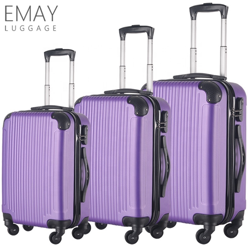 2020 Hot ABS Fashion Design Travel Trolley Luggage Suitcase 4 wheels luggage set