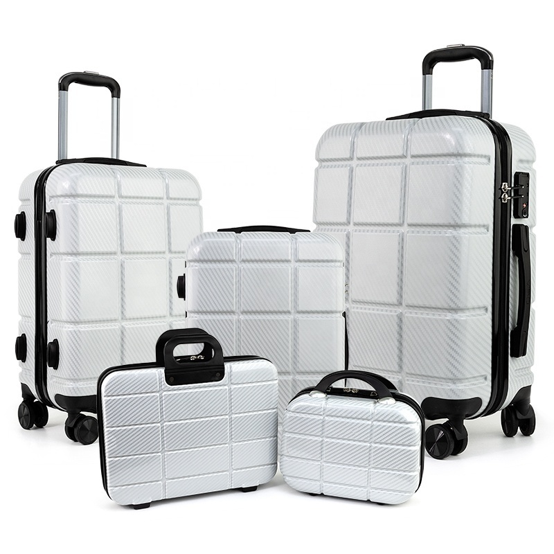 Luxury ABS PC Men Woman 3~5 PCS Travelling Trolley Suitcase Luggage Bag Case Set on Wheels