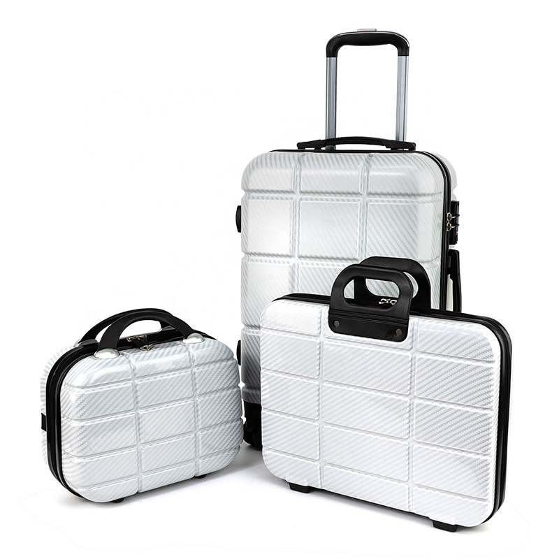 Luxury ABS PC Men Woman 3~5 PCS Travelling Trolley Suitcase Luggage Bag Case Set on Wheels