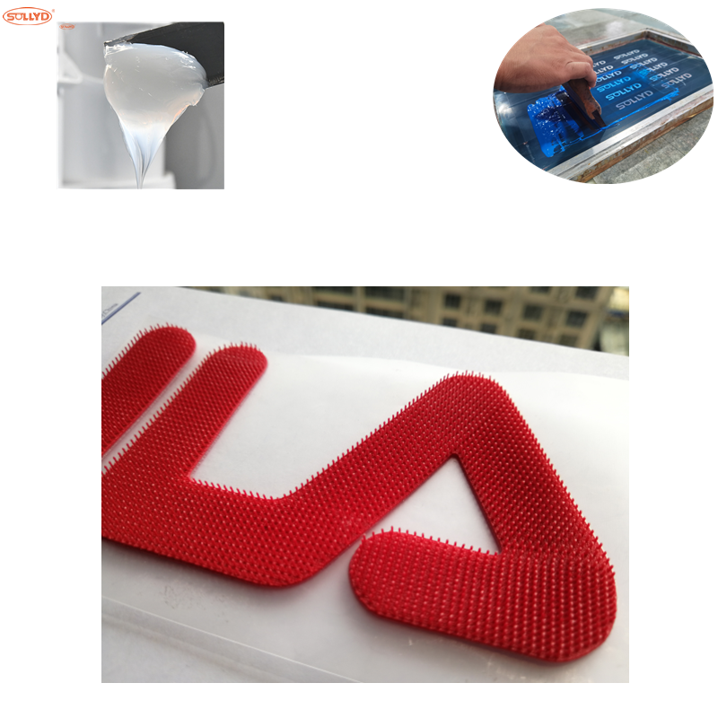 Sollyd Manufacture Heat transfer 3D silicone ink for PET sheet film heat press in garment Textile Screen printing ink  OEKO-TEX