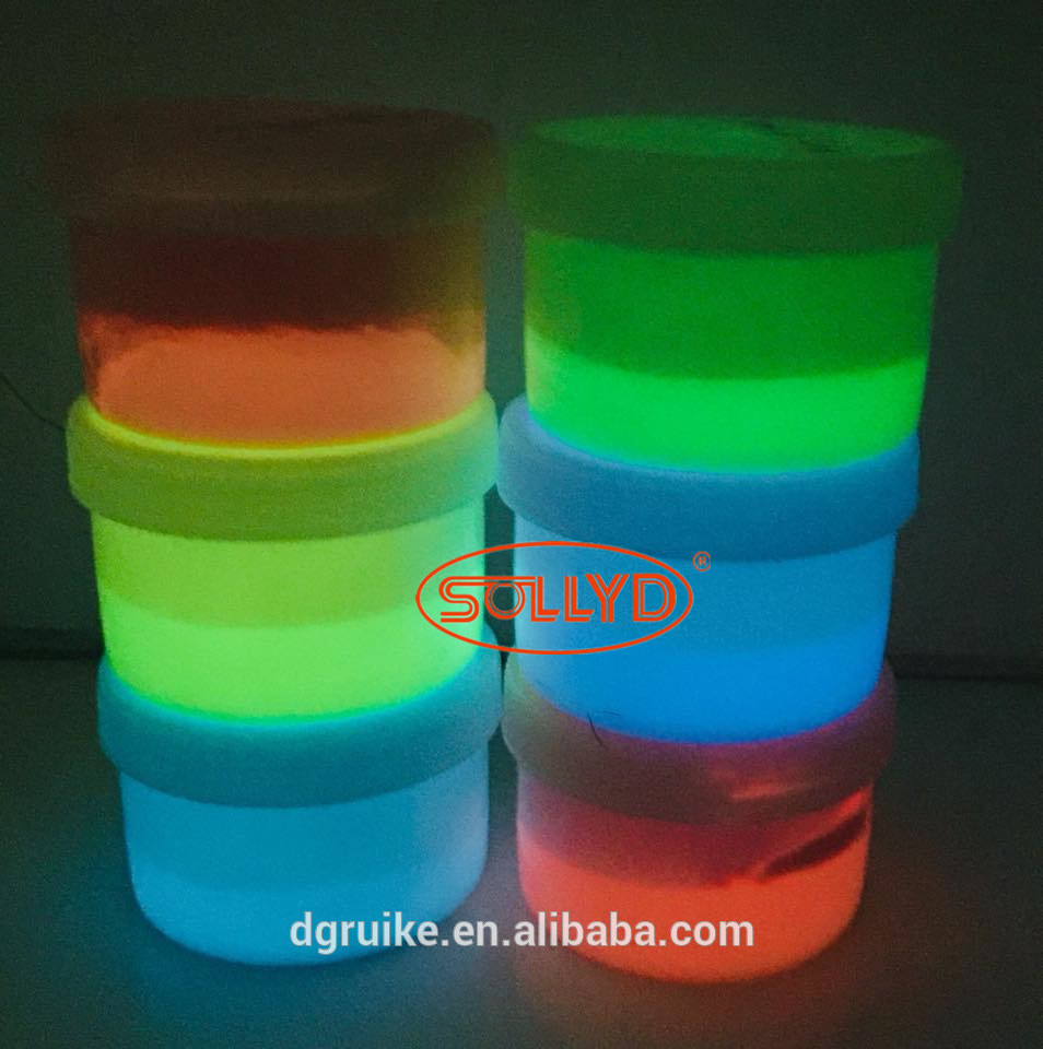 SOLLYD Manufacture Luminous glow in the dark inks for screen printing textile in socks fabric garment t-shirt bracelets