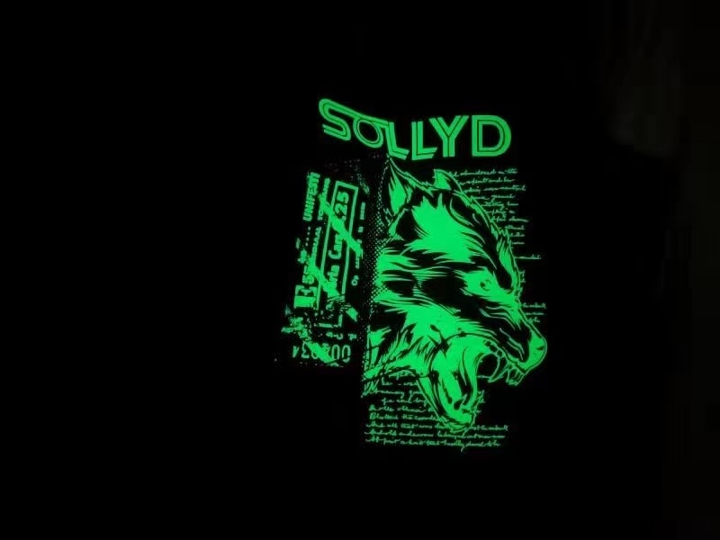 Sollyd manufacture Noctilucent  Long-lasting Luminous Plastisol Ink Glow in the Dark Ink for T-shirt Textile Screen Printing ink