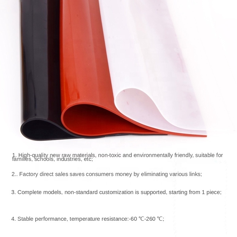 Silicone Sheet 1/2/3/4/5/10mm white gasket sealing gasket anti-slip shock absorption high temperature resistant silicone sheet