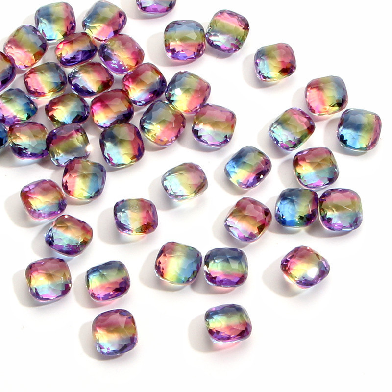 Hot Rhinestone Kit Diy Accessories Gradient Color Rhinestone Beads Glass Rhinestones Flat Back Non Hotfix