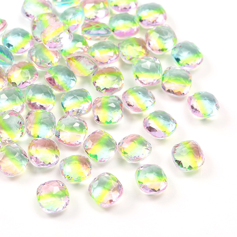 Hot Rhinestone Kit Diy Accessories Gradient Color Rhinestone Beads Glass Rhinestones Flat Back Non Hotfix