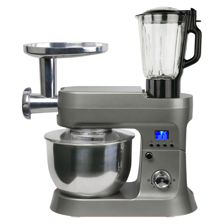 2022 Hot Sale Top Household Low Noise  5L Multifunctional 4 in 1 Stand Food Dough Cake Mixer With Juicer Blender, Meat Grinder