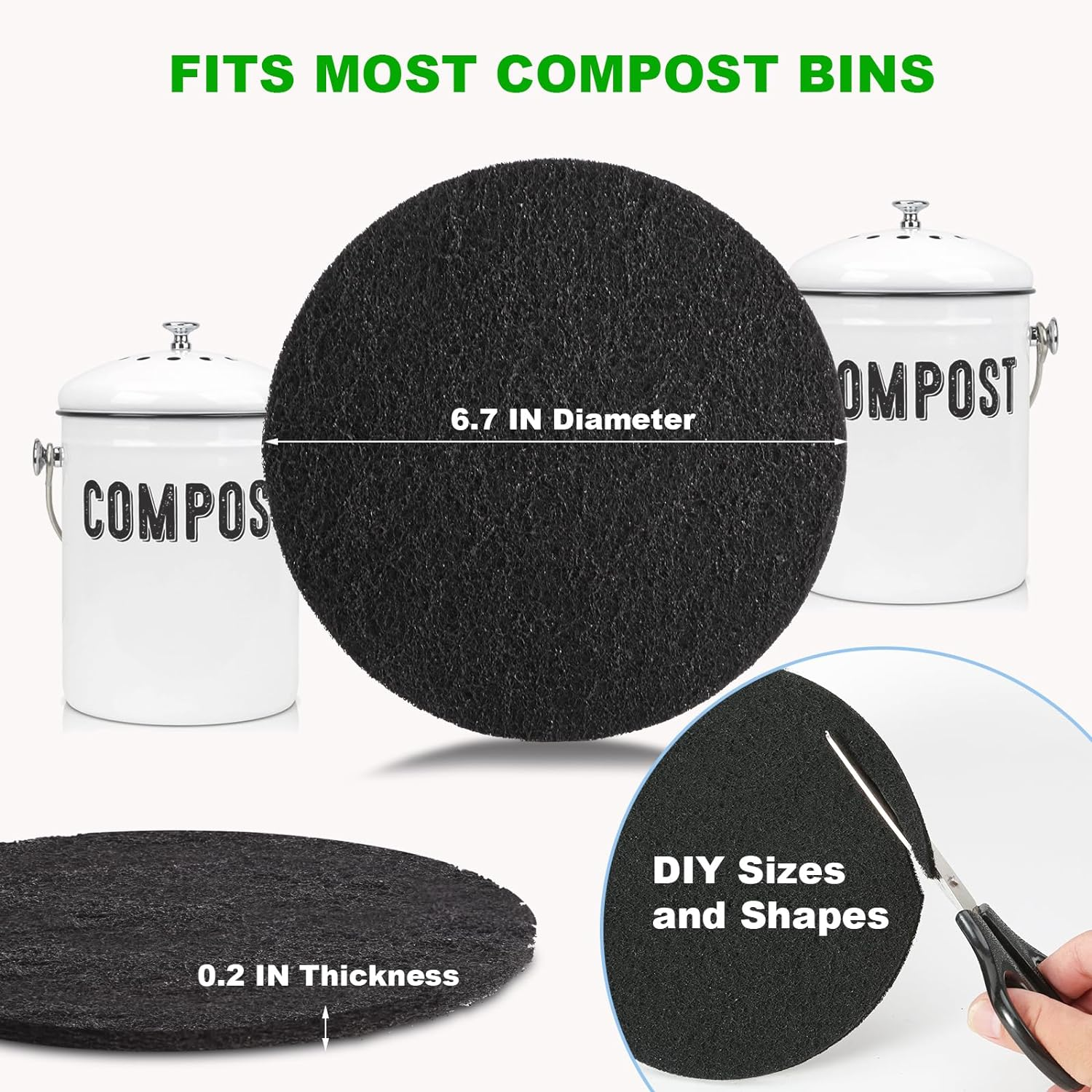 Hot Style Replaceable Activated Carbon Household Bucket Supplement Set Charcoal Filter Air Filter