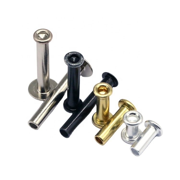 Wholesale Price Remaches Custom Rivet Stainless Steel Aluminum Iron Copper Flat Head Semi Tubular Metal Rivet