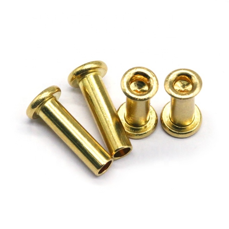 Wholesale Price Remaches Custom Rivet Stainless Steel Aluminum Iron Copper Flat Head Semi Tubular Metal Rivet