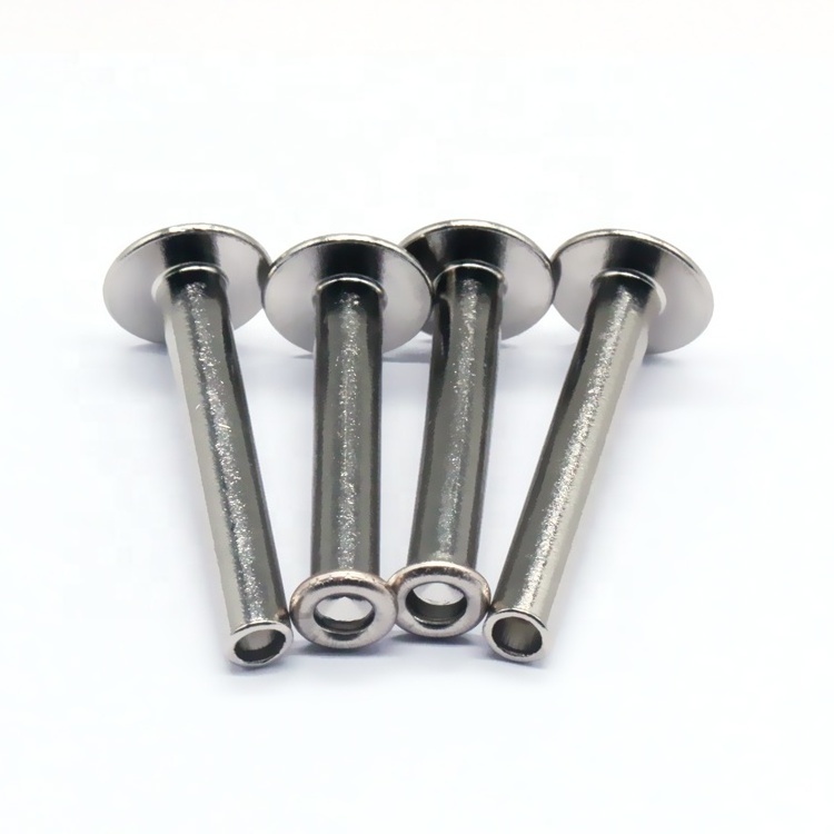 Wholesale Price Remaches Custom Rivet Stainless Steel Aluminum Iron Copper Flat Head Semi Tubular Metal Rivet