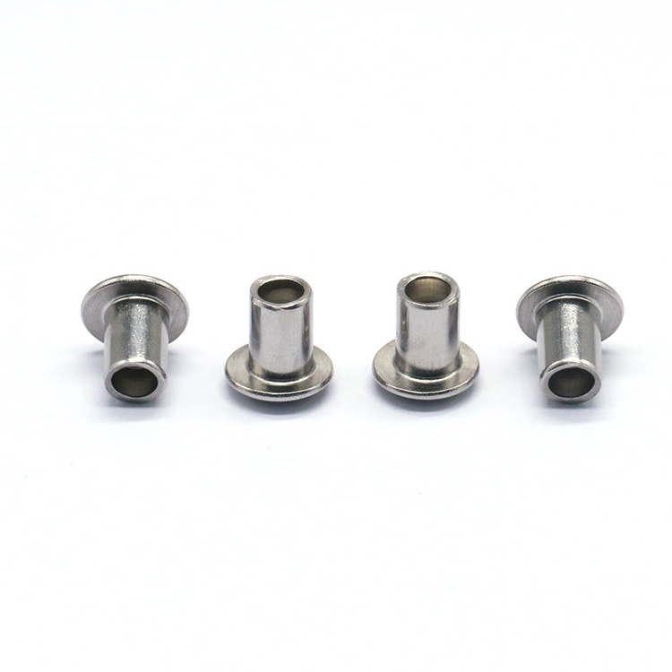 Advanced Technology Custom 304 Stainless Steel Round Head Semi-Tubular Rivets Tubular Rivets