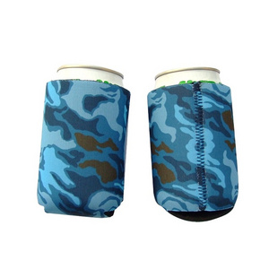 Custom print collapsible 12oz neoprene can beer cooler sleeve coozies