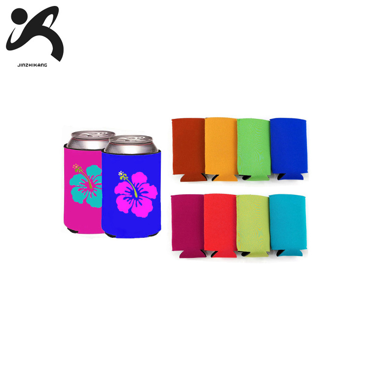 Custom print collapsible 12oz neoprene can beer cooler sleeve coozies