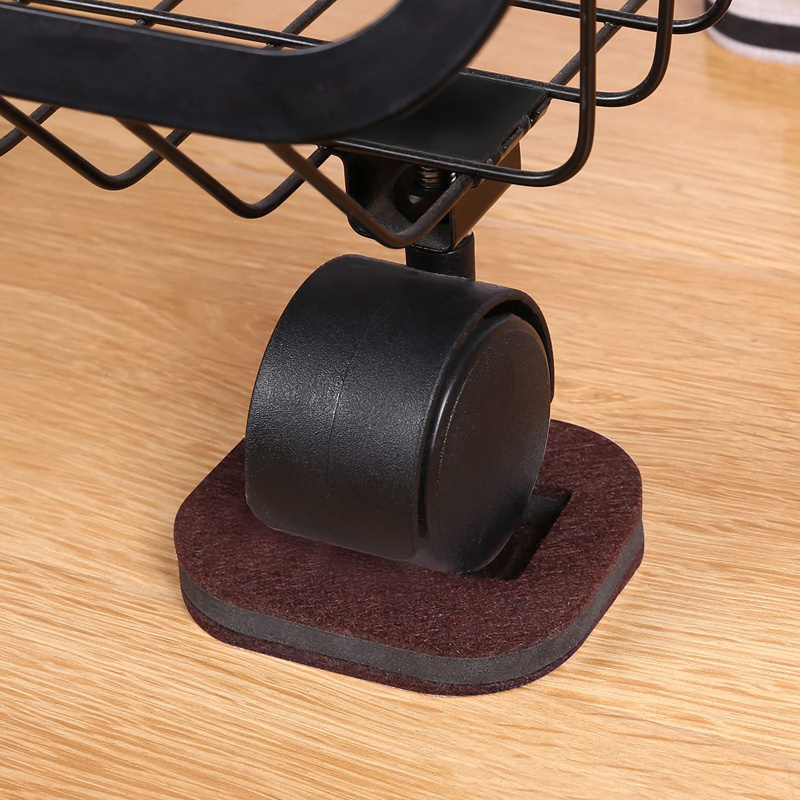 Office Chair Wheel Stopper Furniture Caster Cups Hardwood Floor Protectors Anti Vibration Pad Chair Roller Feet Anti-slip Mat