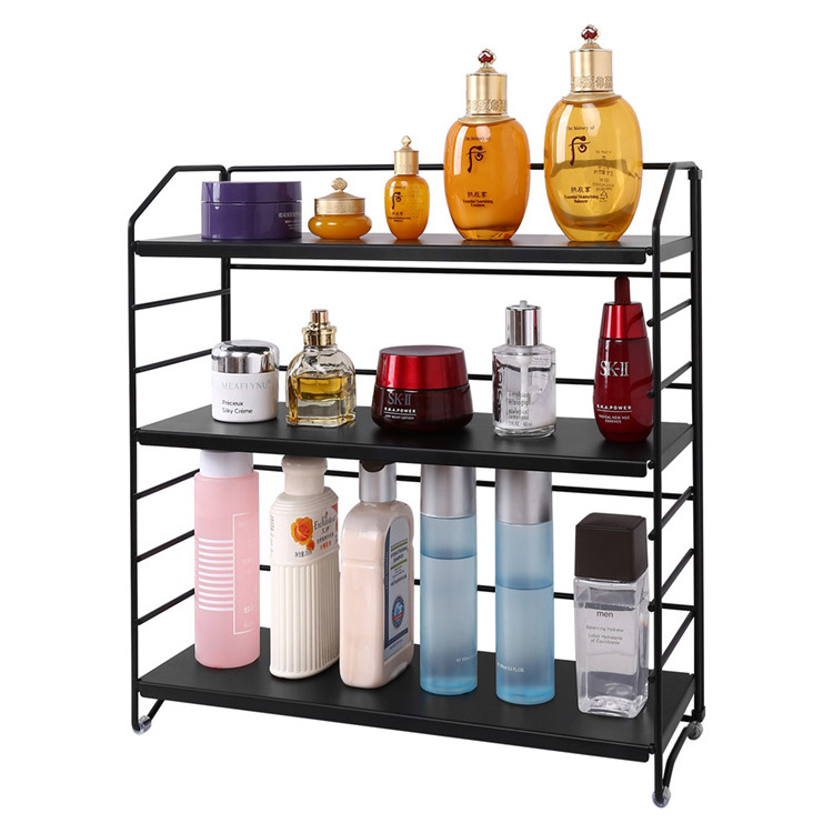 Factory Direct Supplier Countertop Organizer Storage Shelf Adjustable Kitchen 3 Tier Spice Rack