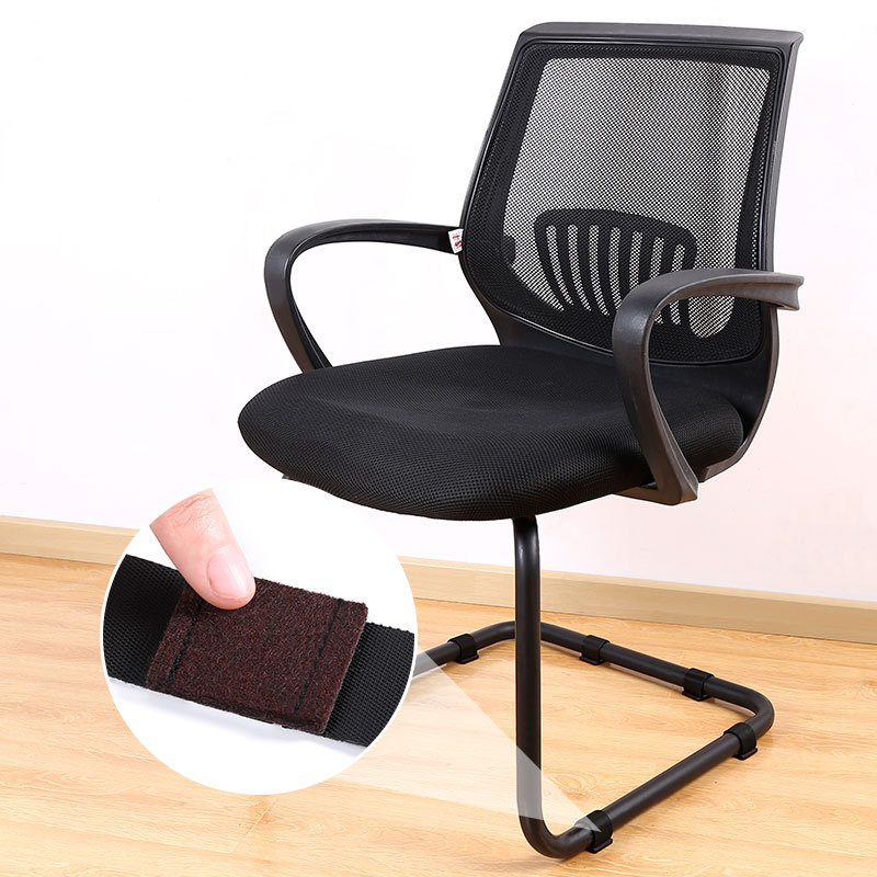 Office Chair Leg Felt Pads Covers Non-Slip Hook and Loop Fasteners Chair Feet Wrap Pads Protectors Hardwood Floor Glides