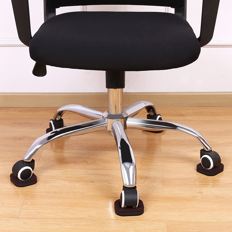 Office Chair Wheel Stopper Furniture Caster Cups Hardwood Floor Protectors Anti Vibration Pad Chair Roller Feet Anti-slip Mat