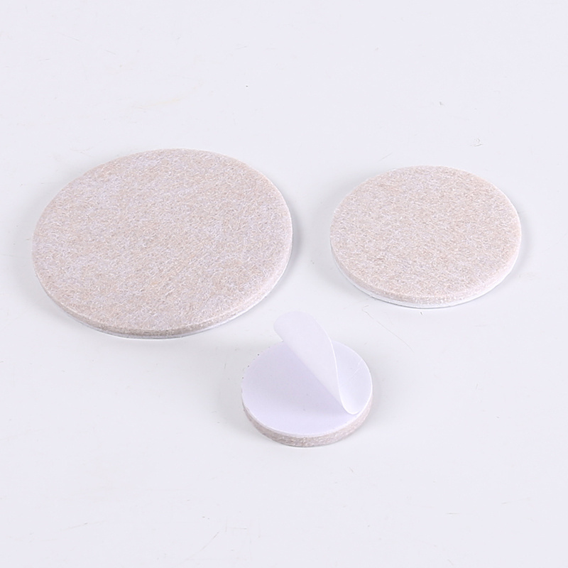 desk furniture felt pad Oval shelf soft 20mm 10mm round colorful roll floor chair bulk self-adhesive rug protector felt pads