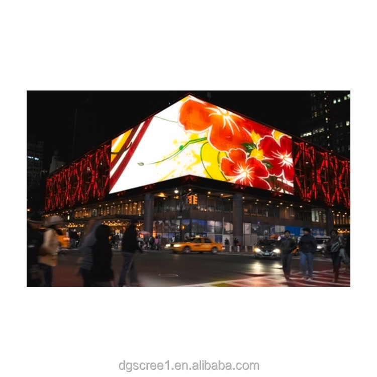 Outdoor fixed installation 3840 refreshrate waterproof 90 degree IP65 billboard advertising P10 led screen display videotron