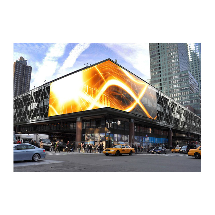 Outdoor fixed installation 3840 refreshrate waterproof 90 degree IP65 billboard advertising P10 led screen display videotron