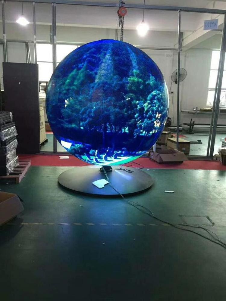 Circular advertising LED screen/soft flexible led display /ball sphere led screen