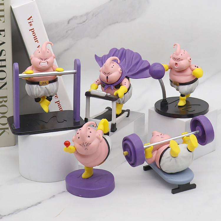 Action Figures Q Version Majin Buu PVC Figure Color Box Dragons Ball Anime Toys Collectible Model Doll Gifts For Kids