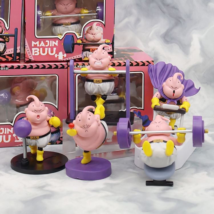 Action Figures Q Version Majin Buu PVC Figure Color Box Dragons Ball Anime Toys Collectible Model Doll Gifts For Kids