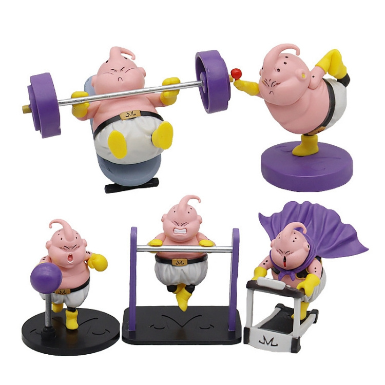 Action Figures Q Version Majin Buu PVC Figure Color Box Dragons Ball Anime Toys Collectible Model Doll Gifts For Kids