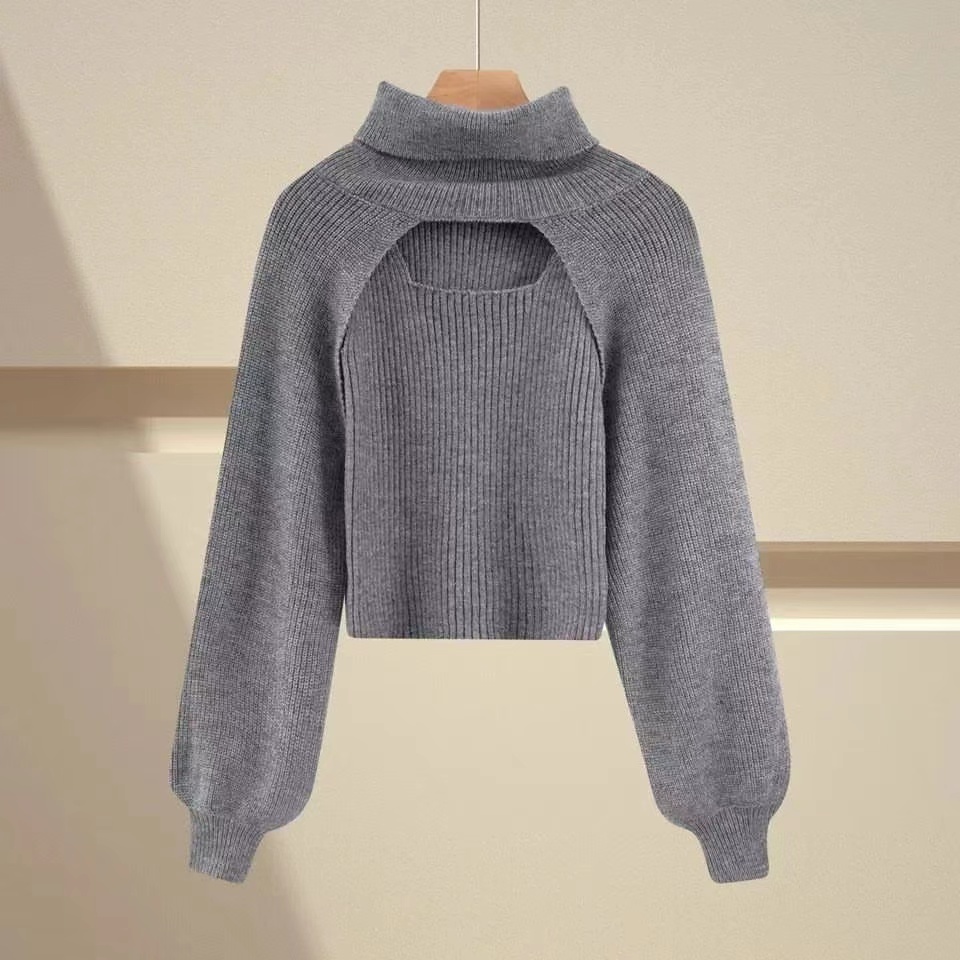 Autumn and winter new fashion turtleneck women's casual pullover knitted top women's sweater