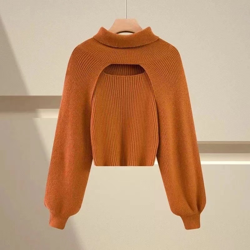 Autumn and winter new fashion turtleneck women's casual pullover knitted top women's sweater