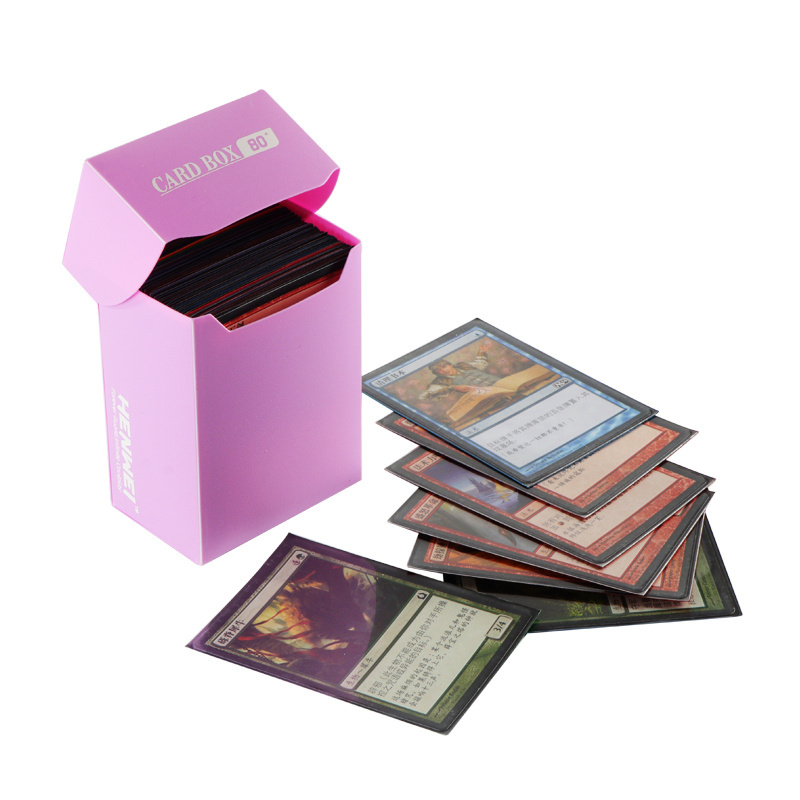 PP Plastic Flip Storage Box Matte Board Game Card trading card deck box Deck Case game deck box MTG UP Yogioh