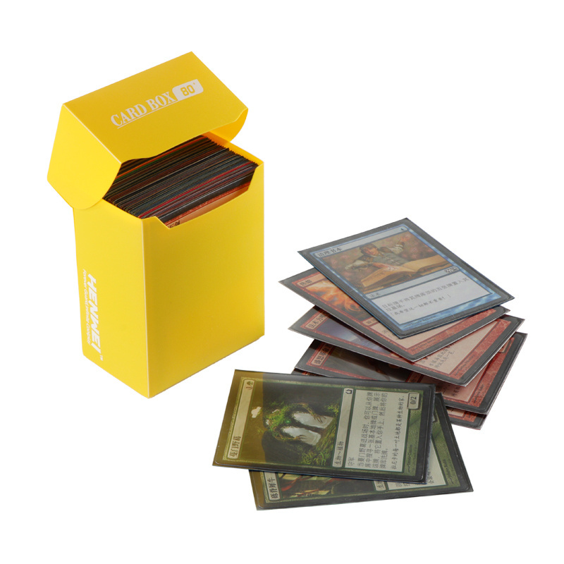 PP Plastic Flip Storage Box Matte Board Game Card trading card deck box Deck Case game deck box MTG UP Yogioh