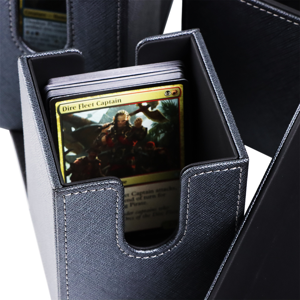 Premium Exo-Tec Trading Card Deck Box Large Size 400+ Sleeved Cards4 PVC Free Card Holder Deck Case