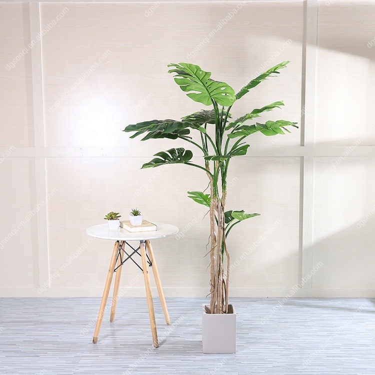 Nearly Natural Decorative monstera Palm Artificial Tree green Leaves palm tree