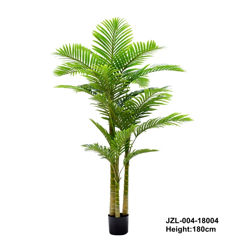 New style plants potted artificial palm leaves tree bonsai