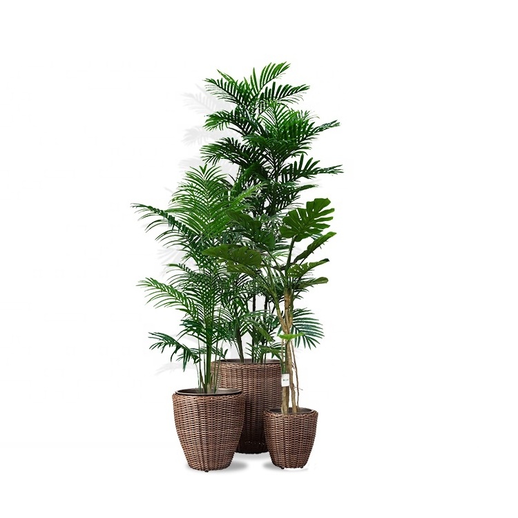 Nearly Natural Decorative monstera Palm Artificial Tree green Leaves palm tree