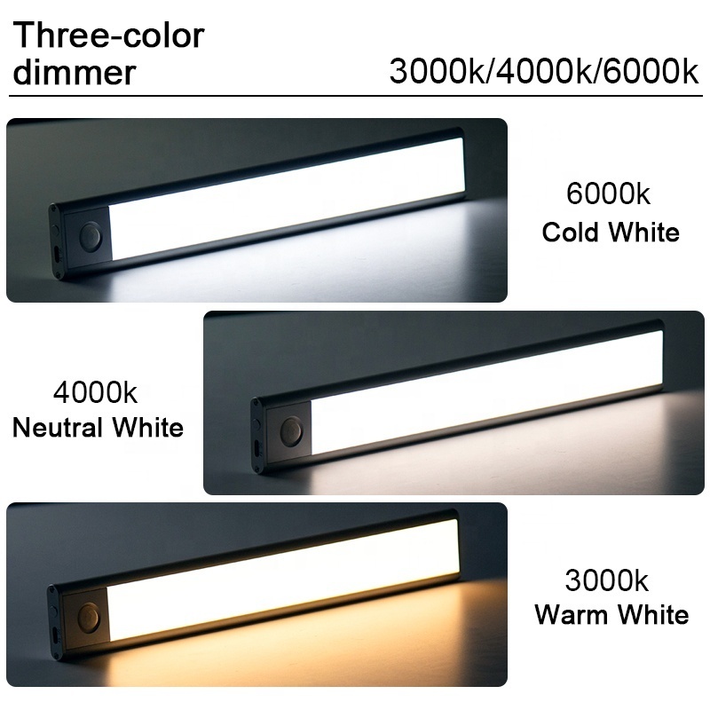 USB Rechargeable Motion Sensor Closet Lighting Wireless PIR Light Night Lamp Wardrobe LED Cabinet Light