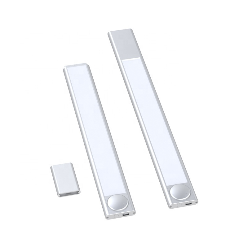 For Wardrobe Kitchen Pantry Under Cabinet LED Motion Sensor Light Wireless Rechargeable with Detachable Battery Closet Lights