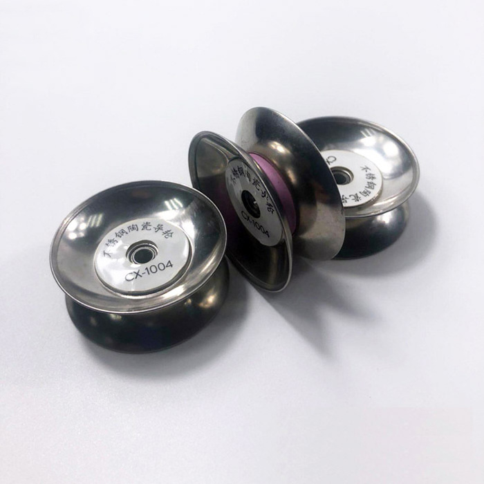 The Textile Industry High Quality Flange Stainless Steel Metal Ceramic Wire Guide Pulley 60*13