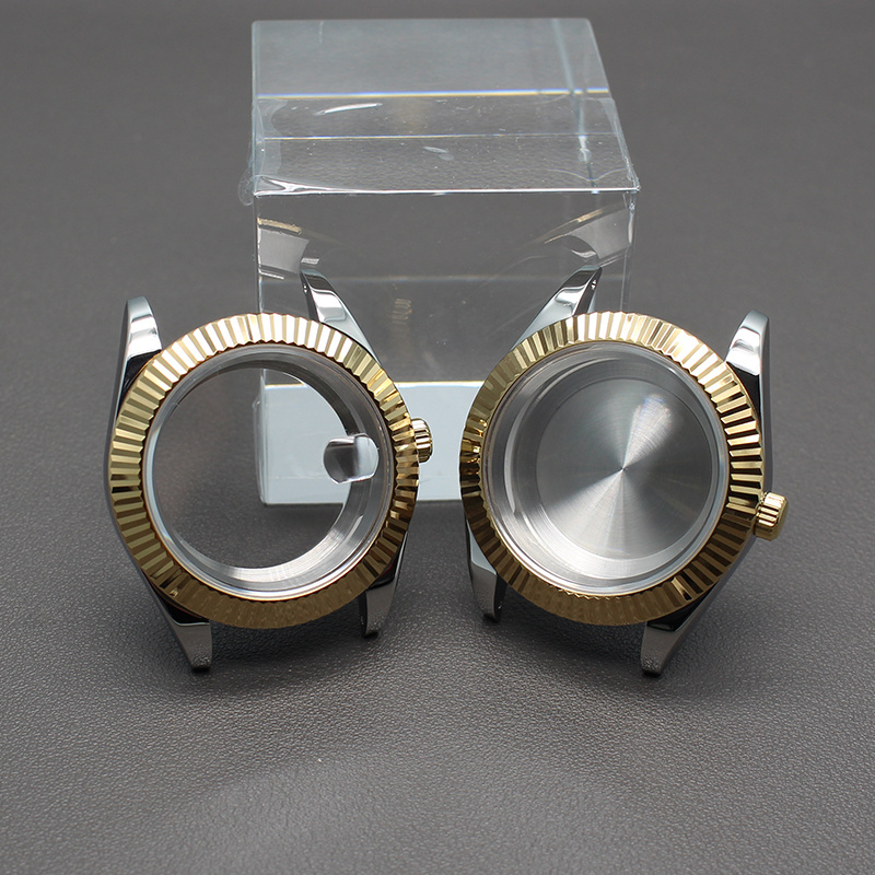 Mechanical Watches 36mm/40mm Fluted NH35 Case Fit NH34 NH35a NH36 NH38 Miyota8215 Movement Wrist Parts