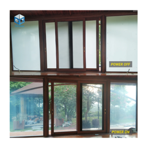 Magic smart film switchable privacy frosting tempered laminated glass film for decorative for shower room