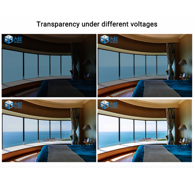 Hot Selling Smart Glass Electric Privacy Security Glass Doors Switchable Smart Dimming Glass