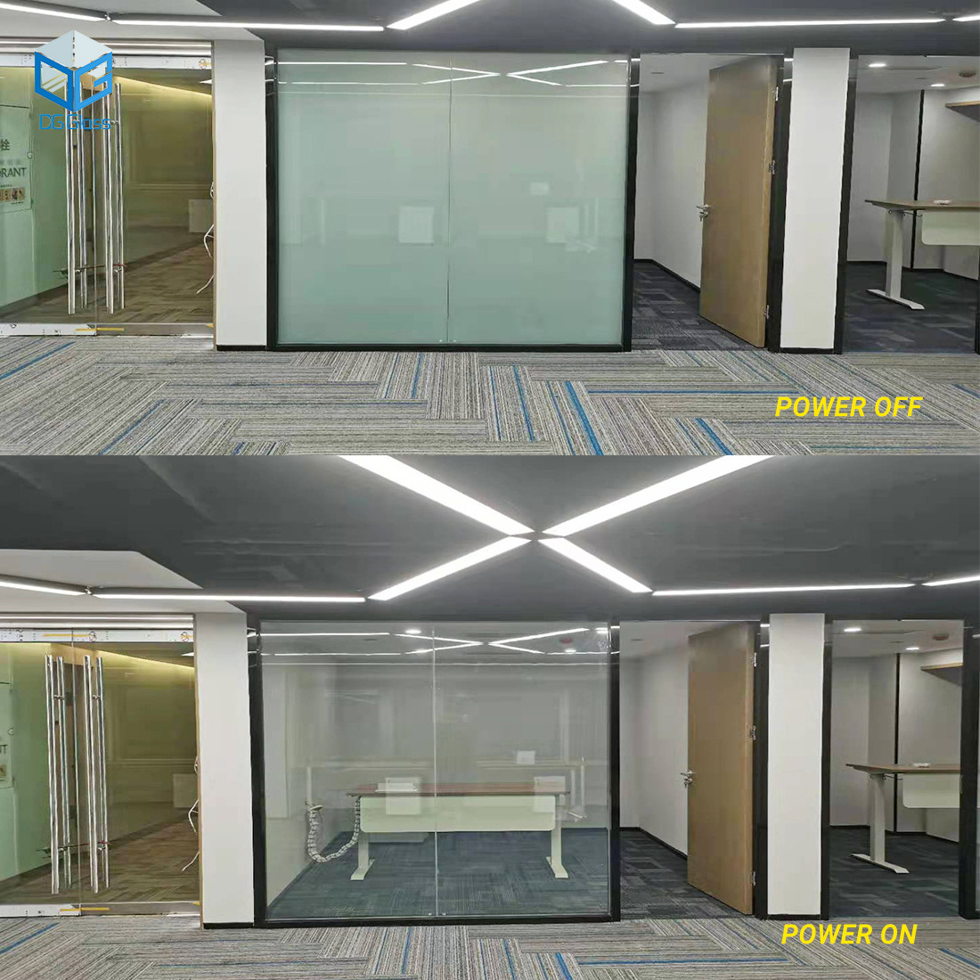 Privacy Protection Magic Glass Film Smart Glass Self Adhesive Smart Glass Film for Jewelry Stores