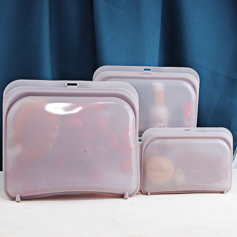 New Product Ideas 2023 Reusable Silicone Food Storage Bag Lunch Box Container Multifunction Vacuum Storage Bag