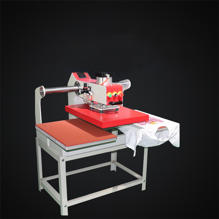 ChengYi 16x20 sublimasi pneumatic t shirt printing transfer karet double station mesin heat press sablon swing with silicon