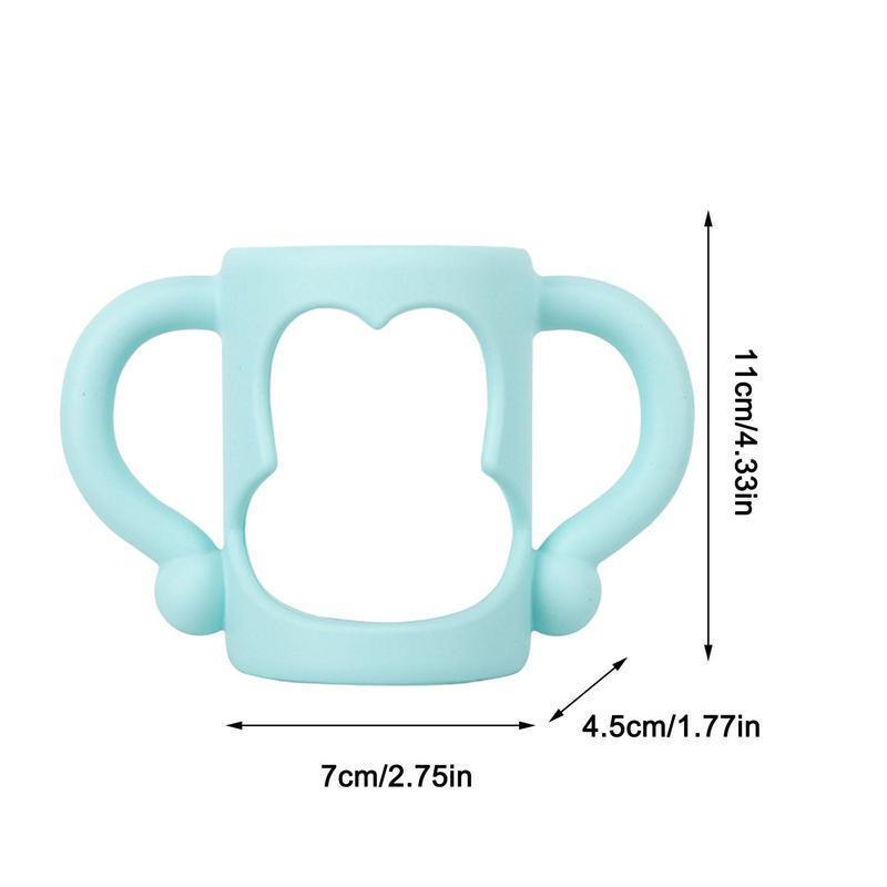 BPA Free Wide Neck Baby Feeding Bottle Handle Grip Bottle Holder Silicone Baby Bottle Handles