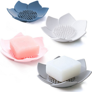 Non-Slip Bathroom Bar Soap Tray Silicone Soap Holder Flexible Silicone Soap Dishes for Kitchen Sink